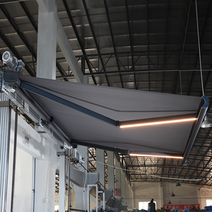 Auvent de porte pliable rétractable en aluminium fixé au mur et pare-soleil de fenêtre - Product Image 2