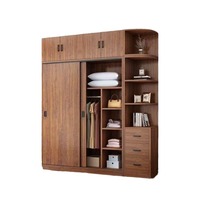 Armoire Pliante Économique et Durable 2025 – Design Italien Moderne en Bois Massif de Teck – Meuble de Maison pour Chambre d'Enfant et Usage en Location