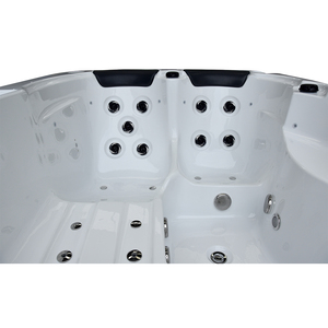 Bain à remous en acrylique durable avec fonction de massage, spa pour la famille, idéal pour les fêtes dans le jardin - Product Image 3