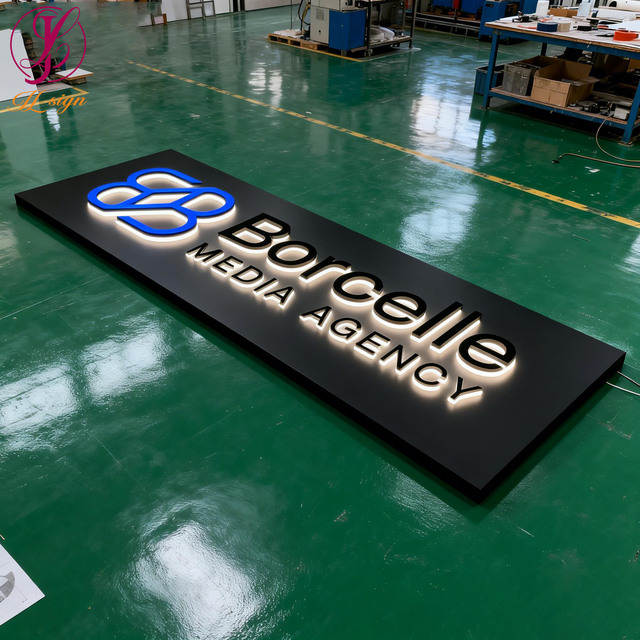 Exterior Advertising Signage 3d Outdoor Waterproof Led Letters Custom Company Brand logo Name Board Metal Sign for Business
