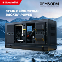 Groupe électrogène diesel silencieux Goodwind 700 kW, démarrage électrique, triphasé, homologué CE pour les chantiers de construction