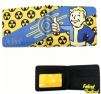 Portefeuille en PU Fallout Vault Boy, figurine de jeu populaire, pour homme, mignon, version Q, cadeau d'anniversaire