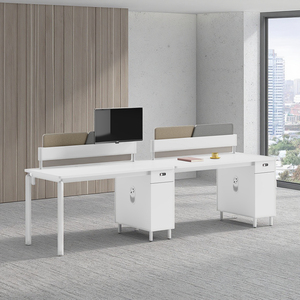 Modern Office Partitions Modular Office Cubicles for <strong>Small</strong> Space Studio <strong>Desk</strong> Workstation <strong>With</strong> <strong>Storage</strong> - Product Image 1