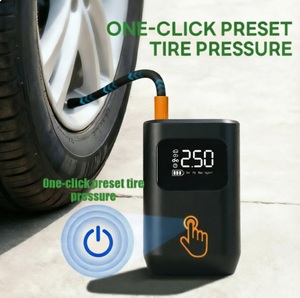 Compresseur d'air portable rechargeable par USB pour <span class=keywords><strong>voiture</strong></span>, <span class=keywords><strong>gonfleur</strong></span> de pneus manuel, pompe à air rechargeable pour vélo, <span class=keywords><strong>gonfleur</strong></span> de pneus automatique - Product Image 2
