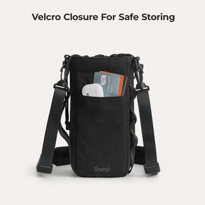 Bolsa de transporte de botella de agua con aislamiento de nailon para mujer, logotipo personalizado, Material 600D, patrón de dibujos animados, diseño de soporte para comida/vino - Product Image 2