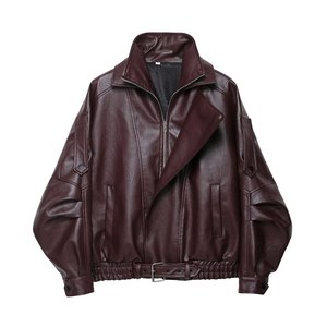 <span class=keywords><strong>Mujer</strong></span> 2025 Otoño e Invierno nueva moda ocio solapa <span class=keywords><strong>cremallera</strong></span> motocicleta abrigo retro <span class=keywords><strong>mujer</strong></span> manga <span class=keywords><strong>larga</strong></span> abrigo. - Product Image 1