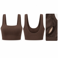 Jupe de sport plissée taille haute personnalisée en usine avec poches pour téléphone et balles de tennis, skorts de padel respirants pour marques en démarrage