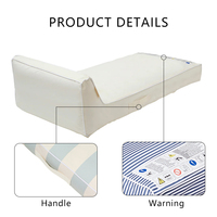 Chaise longue gonflable housse en tissu amovible eau plage herbe chaise flottante piscine canapé piscine flotteur