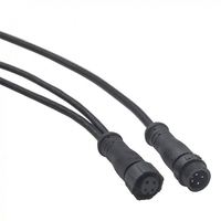 Connecteur Électrique Étanche IP67 pour Câble, Capteur Circulaire 4 Broches, Alimentation, Soudure, Mâle-Femelle, Connecteur M12