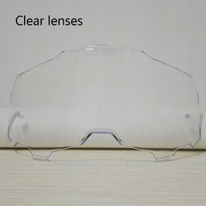 Lenti Acriliche Trasparenti Rosse Leggere Anti-UV400 Sostituibili per Moto Chopper, Ciclismo, Sport all'Aperto, Viaggi e Uso Quotidiano - Product Image 3