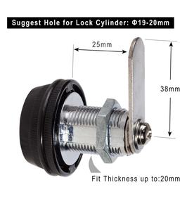 Serrure à combinaison à code, serrure à came codée, serrure à code <span class=keywords><strong>pour</strong></span> armoire, tiroir, boîte <span class=keywords><strong>aux</strong></span> <span class=keywords><strong>lettres</strong></span>, casier, code à 3 chiffres - Product Image 5