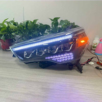 Faro Delantero LED RGB de 4 Lentes con Proyector, Animación Dinámica de Encendido para Toyota 4Runner 2014-2024, Accesorios Exteriores para SUV