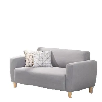 Moderne italienische Schnitt grau warten Massiv Leinen Plain Stoff Sofa Lounge und Sofa Wohnzimmer möbel