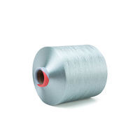 Fil de microfibre 100% polyester DTY 150D/144F SIM TBR teint en masse pour broderie, provenant de Chine