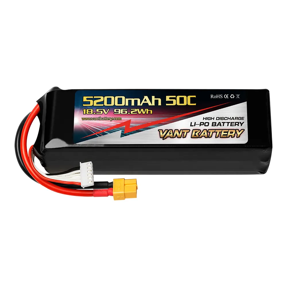 VANT 5S 18.5 V 5200 mAh 50C MAX 100C Lityum Polimer Pil Için RC Araba Kamyon FPV Yarış drone