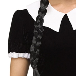 Vestido Maxi Gótico para Mujer de Fun World, Estilo Bohemio Informal, Cintura Elástica, 100% Lino Tejido, Patchwork Ecológico - Product Image 4