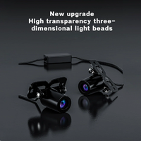 Système d'éclairage universel pour moto TCYATO en aluminium, projecteur d'ailes d'ange, lumière de bienvenue, ambiance lumineuse
