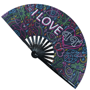 พัดไม้ไผ่ขนาดใหญ่มีเสียงดัง13นิ้วพัดมือสำหรับเต้นบนพื้นดิน - Product Image 1