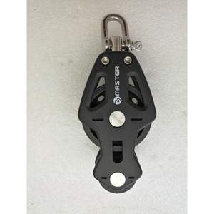 Master BP-0519F Single Wheel/Swivel/Extended Bearing Pulley 50mm Wheel Diameter 10mm Wire Diameter for <b>Marine</b> <b>Hardware</b> - Product Image 5