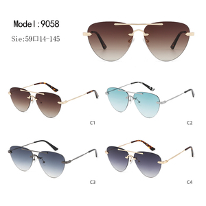 Gafas de Sol de Piloto Unisex, Lentes Degradadas sin Montura, 100% Protección UV, Protección Solar para Adultos - Product Image 3
