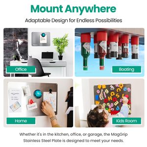 Étagères magnétiques en acier allié pour réfrigérateur, aimants muraux transfrontaliers, tableaux d'affichage pour une décoration élégante - Product Image 5