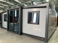 Maison conteneur extensible à double aile de 20 pieds à assemblage rapide pour maternelle et crèche