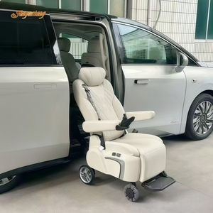 Siège rotatif adapté aux personnes handicapées avec arrêt d'urgence et avertissement lumineux double clignotant - Sûr et confortable pour les personnes âgées/handicapées OEM - Product Image 5