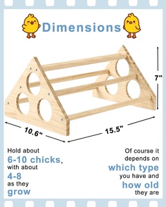 Support de perchoir de poulet perchoir de formation en <span class=keywords><strong>bois</strong></span> pour bébés poussins et poules <span class=keywords><strong>poulailler</strong></span> couveuse produit pour animaux de compagnie - Product Image 2