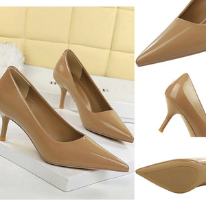 Y9998 <span class=keywords><strong>Scarpe</strong></span> <span class=keywords><strong>con</strong></span> <span class=keywords><strong>Tacco</strong></span> Alto di Alta Gamma per Donne, in Pelle Verniciata, Punta Affusolata, <span class=keywords><strong>Tacco</strong></span> 6.5CM, <span class=keywords><strong>Scarpe</strong></span> da Ufficio per Signore - Product Image 6
