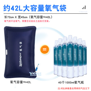 Bolsa de Oxígeno Haobang de 42L, Suministro de Oxígeno Portátil de Gran Capacidad para Personas Mayores y Mujeres Embarazadas - Product Image 3