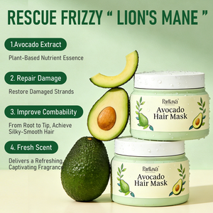 Ensemble de soins capillaires hydratants naturels à l'huile d'avocat Labochy, shampooing et après-shampooing sans sulfate <span class=keywords><strong>pour</strong></span> les soins des <span class=keywords><strong>cheveux</strong></span> - Product Image 2
