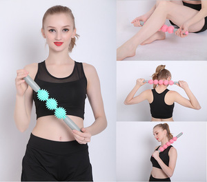 Rueda de masaje Stick Hedgehog Ball Relax Masaje muscular Deportes Masaje corporal para músculo Cuerpo Relax yoga fitness Roller Stick - Product Image 6