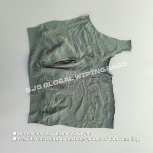 Trapos de Felpa de Algodón 100% de Larga Duración, de Colores Industriales Mixtos, para Limpiar Sudaderas y Eliminar Aceite - Product Image 3