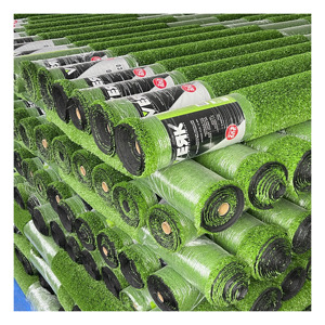 Aangepaste Kleur Paars Vers Groen Nep Gras 25X25 Outdoor Kunstgras Tapijt Voor Tuin En Multi-Use - Product Image 1