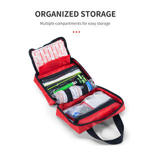 Botiquín de Primeros Auxilios Portátil para Coche, Viajes y Senderismo - Bolsa Médica Compacta con Suministros Básicos |   <span class=keywords><strong>Precio</strong></span> de Fábrica - Product Image 4