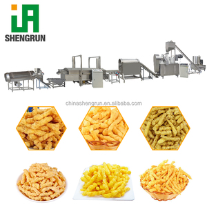 Línea de Producción Automática de Palitos de Maíz y <span class=keywords><strong>Cheetos</strong></span>, Extrusora de Doble Tornillo para Fritura y Horneado, Máquina de Snacks de Maíz en Espiral - Product Image 4