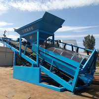 Grande machine de criblage de sable, séparateur vibrant de poudre de sable et de gravier, écran mobile de tambour de champ de sable 50/80
