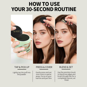 แป้งปิดผมบาง ออร์แกนิค <span class=keywords><strong>วิตามิน</strong></span>อี น้ำหนักเบา ปิดผมบางทันที แป้งเพิ่มความหนาให้รากผม พร้อมแปรง - Product Image 6