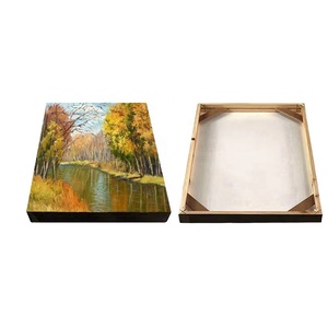 Marco Decorativo para Pinturas, Ecológico, Natural, DIY, Marco de Madera Sólida para Lienzos, Arte de Pared, Pósteres y Fotos - Product Image 1