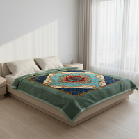Couverture en flanelle Raschel personnalisable, taille Queen, luxueuse, chaude et confortable, 8 kg, vente en gros, motif hiver, dessin animé, portable