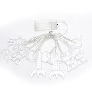 क्रॉस-बॉर्डर के नेतृत्व वाले अंतरिक्ष यात्री रॉकेट ब्रह्मांड ने लाइट स्ट्रिंग वाटरप्रूफ 3 मीटर क्रिसमस की होम सजावट बैटरी संचालित - Product Image 5