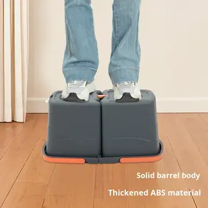 Ev temizlik teleskopik sürdürülebilir paspas ayrı kova paslanmaz çelik sepet çift sürücü el-ücretsiz dönen emek tasarrufu - Product Image 6