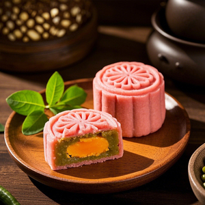 Bột Đậu Xanh với bánh trung thu lòng đỏ trứng đơn bánh trung thu trung thu trung thu 700 gam/hộp Đỏ momoyama - Product Image 2