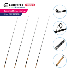 <span class=keywords><strong>Canne</strong></span> à pêche spinning en fibre de carbone 2,1 m 1 pièce avec poignée en liège, action M, pour la pêche en étang et en réservoir, pour la perche et le <span class=keywords><strong>brochet</strong></span> - Product Image 1