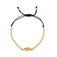 Jd — Bracelet de Tennis en macramé plaqué or 18k, bijou avec pierres décoratives, breloque en zircon cubique, chaîne ajustable, fait à la main