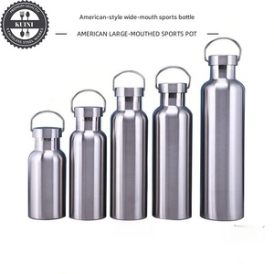 <span class=keywords><strong>Bouteille</strong></span> d'eau sport à large ouverture 12oz 32oz en acier inoxydable 304, thermos à double paroi isolé sous vide pour une hydratation toute la journée - Product Image 2