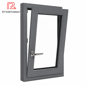 Fenêtre à battant en <span class=keywords><strong>PVC</strong></span> personnalisable avec isolation thermique, insonorisation et installation facile <span class=keywords><strong>pour</strong></span> les maisons - Product Image 2