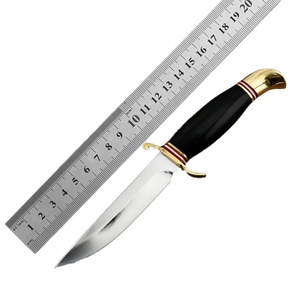 มีดพกพาเชก้าคุณภาพสูง มีดต่อสู้สแตนเลสพร้อมด้ามไม้ สำหรับงาน DIY และปรับแต่งแบบ OEM - Product Image 1