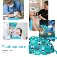 Mode chirurgical femme casquettes soins infirmiers chapeaux pour femmes hommes cheveux longs réglable Pet dentaire hôpital esthétique casquette