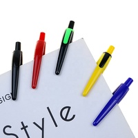 BECOL stylo publicitaire coloré Offre Spéciale poignée en caoutchouc souple clic stylo à bille rétractable stylo à bille en plastique pour le bureau de l'école